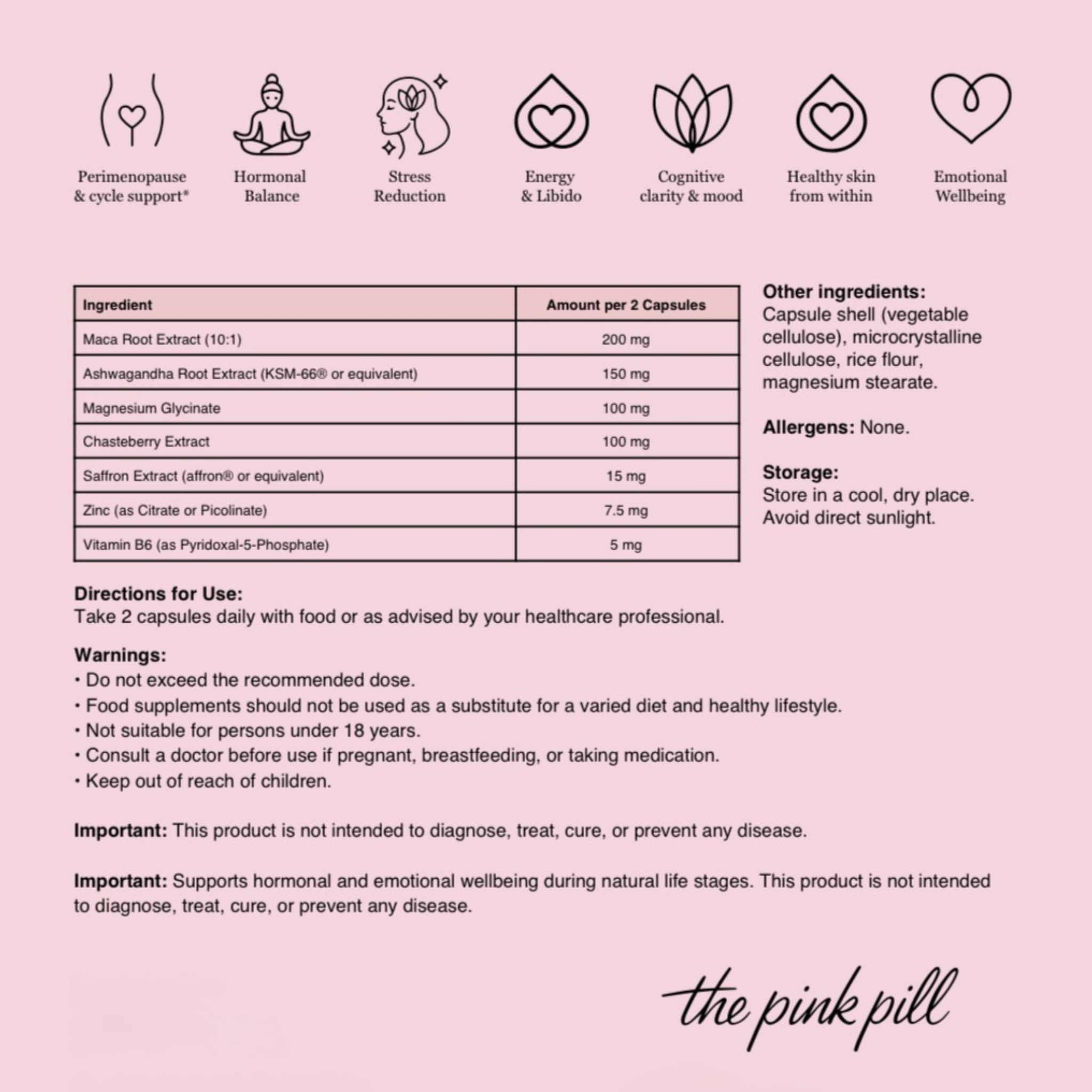 The Pink Pill™ – Balance 60-Capsule Pouch